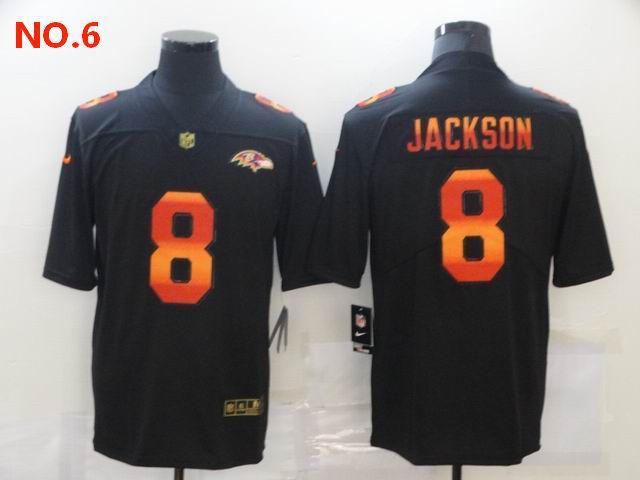 Men's Baltimore Ravens 8 Lamar Jackson Jesey NO.6;